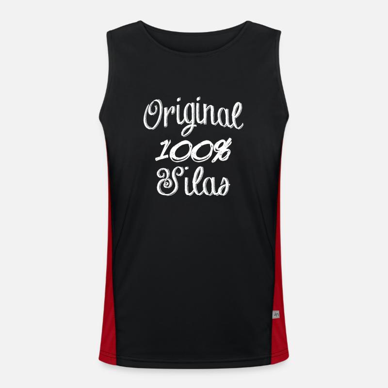 Original 100% Silas Funktionelles Kontrast-Tank Top für Männer 