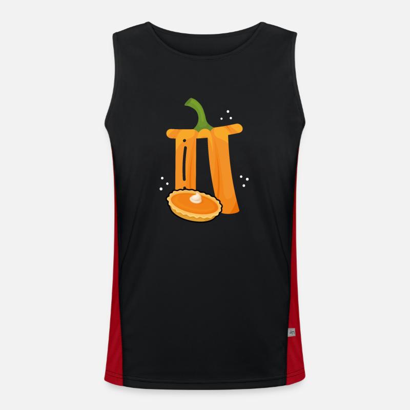 Pi as a cake Men's Functional Contrast Tank Top 