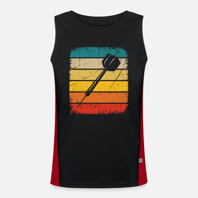 Retro Rectangle - Dart - Men's Functional Contrast Tank Top 