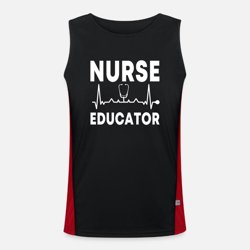 Krankenschwester Ausbilder Kleidung Funktionelles Kontrast-Tank Top für Männer 