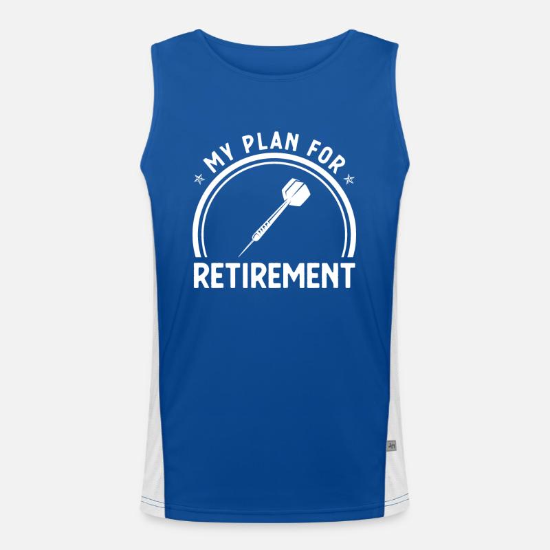 Mon plan de retraite - Fléchettes - Débardeur respirant contrasté Homme 