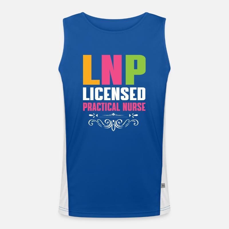 Licensed Practical Nurse Men's Functional Contrast Tank Top 