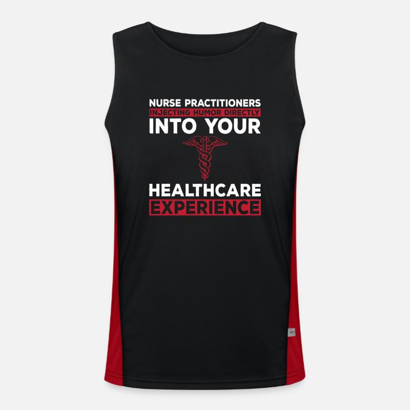 Funny Nurse Practitioner Quote Men's Functional Contrast Tank Top 