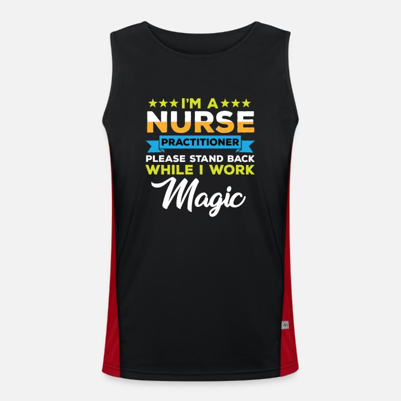 Lustiges Advanced Practice Nurse Geschenk Funktionelles Kontrast-Tank Top für Männer 