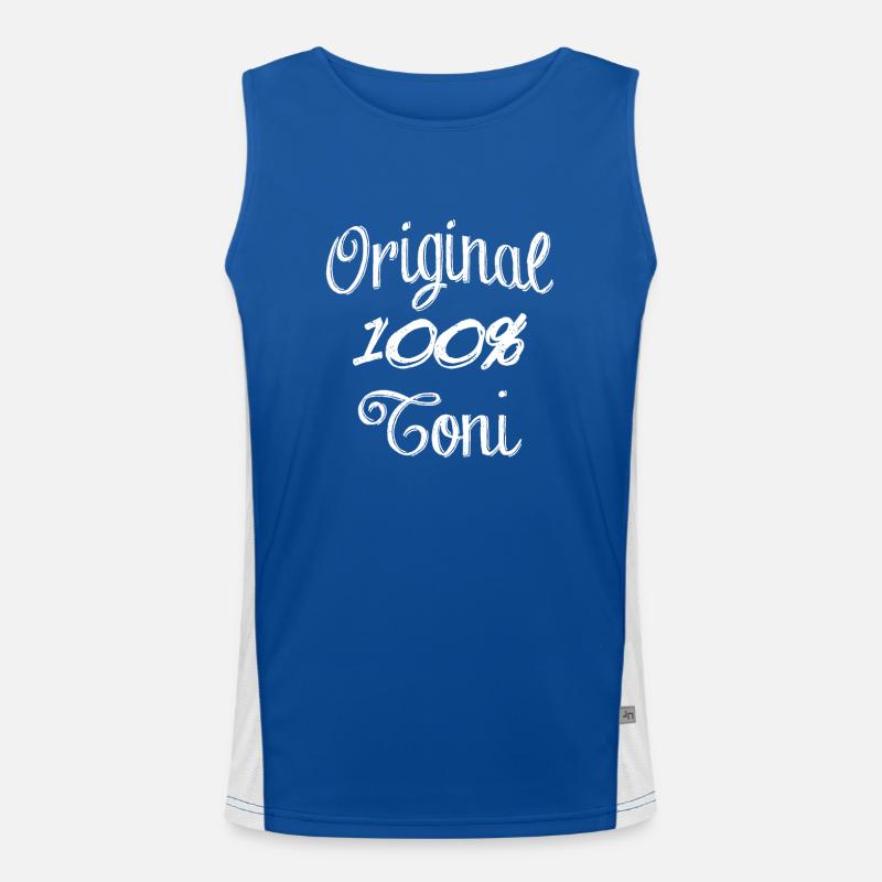 Original 100% Toni Men's Functional Contrast Tank Top 