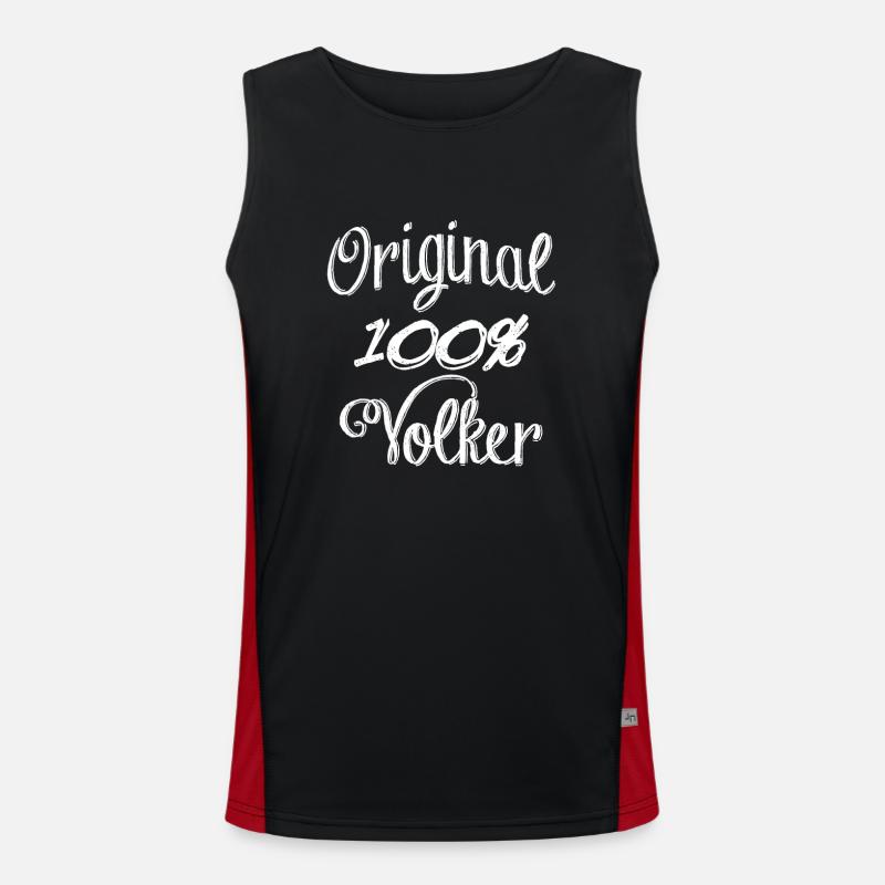 Original 100% Volker Funktionelles Kontrast-Tank Top für Männer 