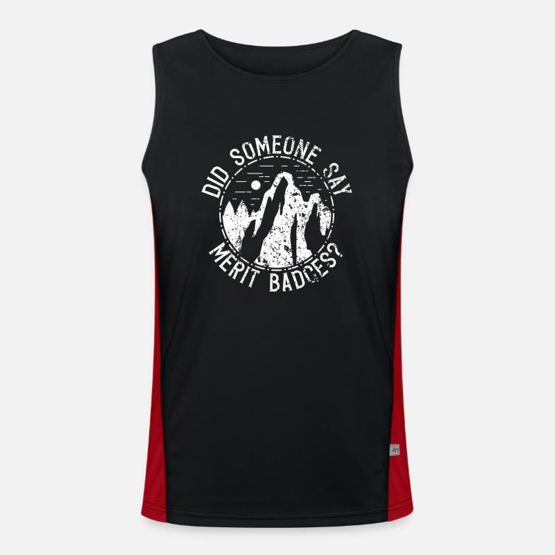 Cub Master Design Für Einen Pfadfinderführer Und Funktionelles Kontrast-Tank Top für Männer 