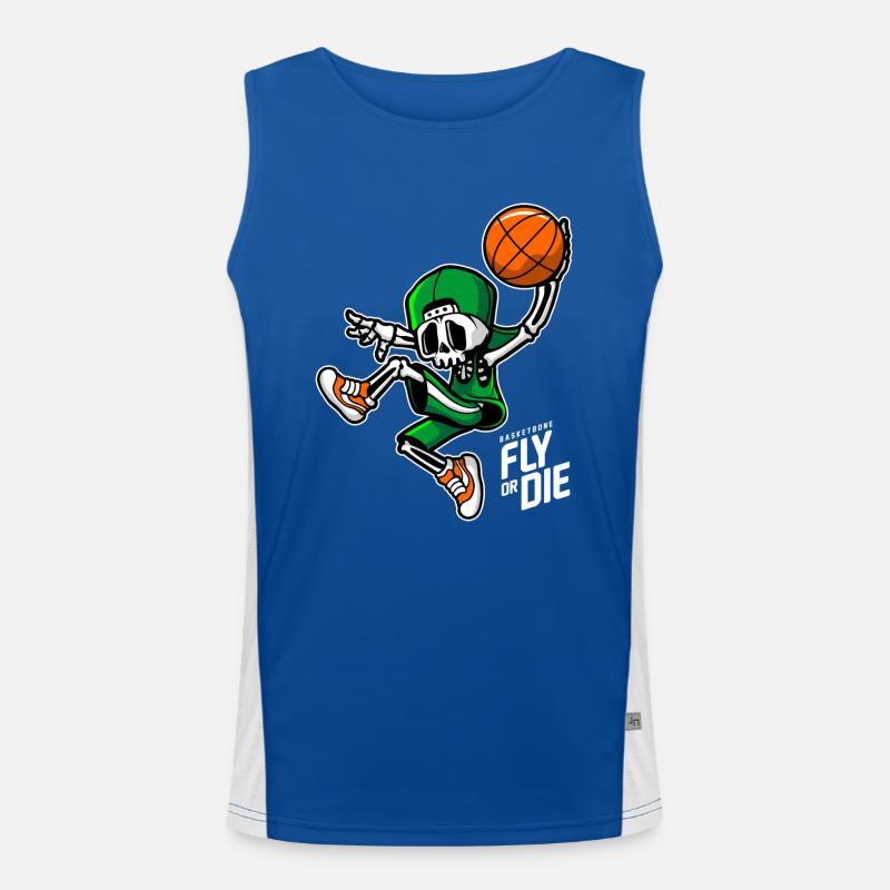 Basket bone Men's Functional Contrast Tank Top 