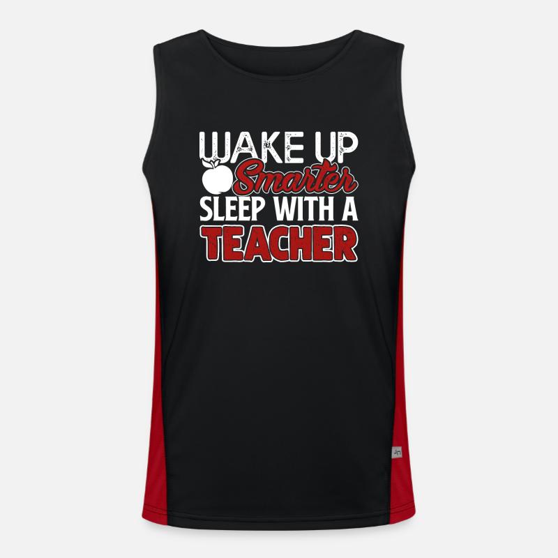 Teacher Sleep With A Teacher Men's Functional Contrast Tank Top 
