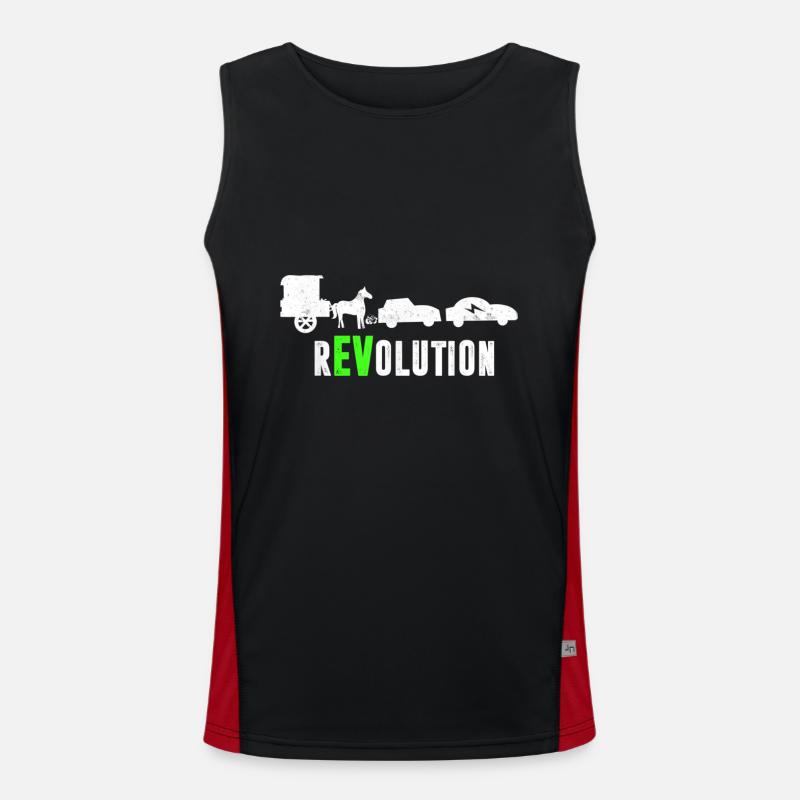 Elektrofahrzeug rEVolution EV-Treiber Funktionelles Kontrast-Tank Top für Männer 
