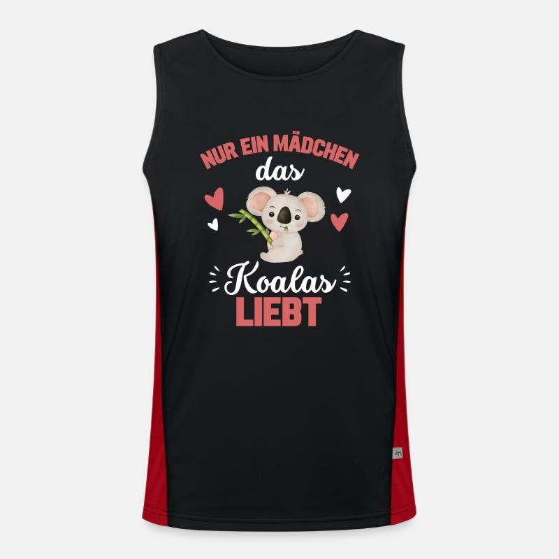 Koala Mädchen Funktionelles Kontrast-Tank Top für Männer 