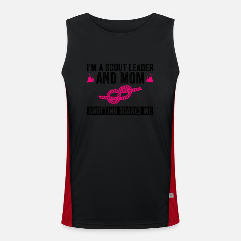 Cub Scouting Mom Design Für Eine Funktionelles Kontrast-Tank Top für Männer 