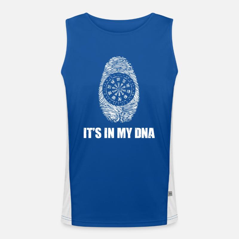 C’est dans mon ADN - jeu de fléchettes - Débardeur respirant contrasté Homme 