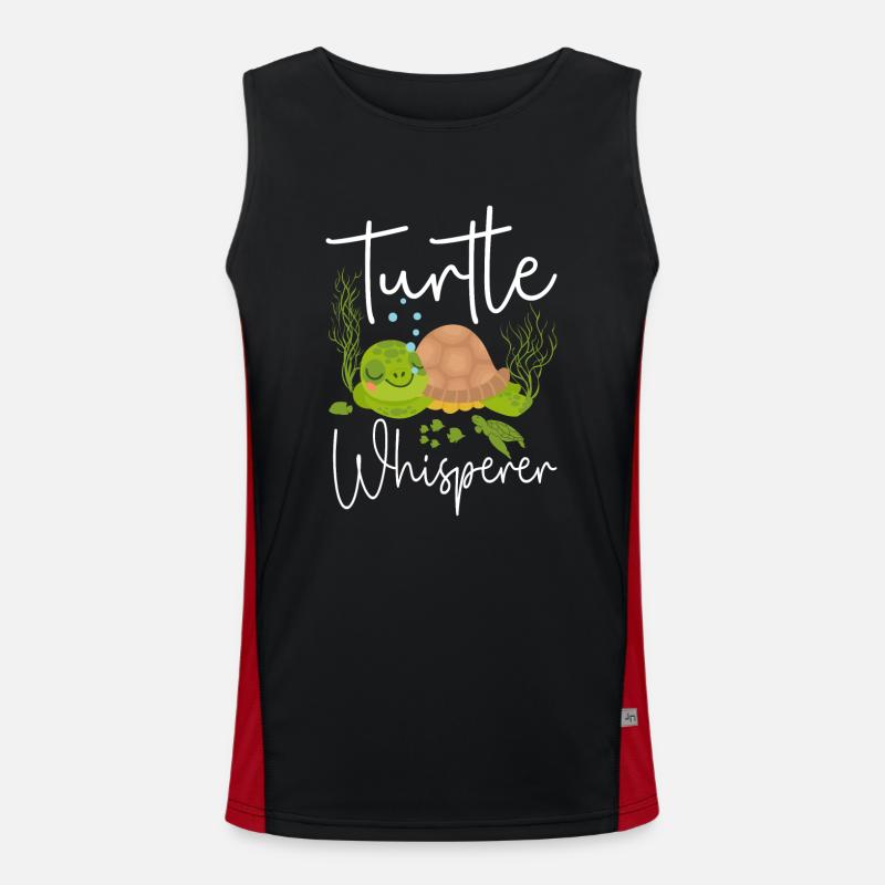 Sea Turtle Tortoise Turtle Funktionelles Kontrast-Tank Top für Männer 