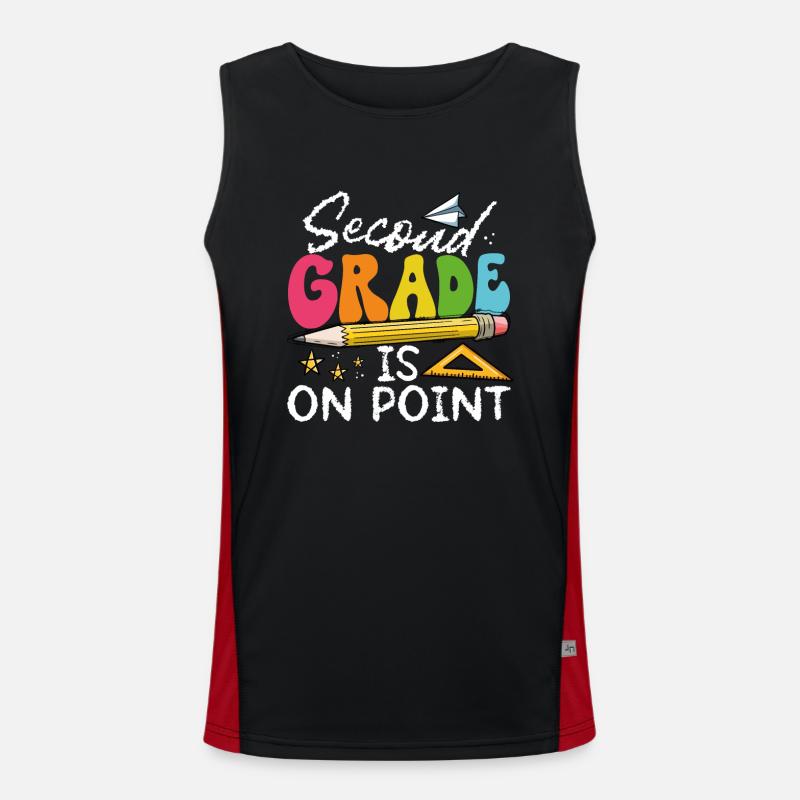 The second class is to the point Men's Functional Contrast Tank Top 