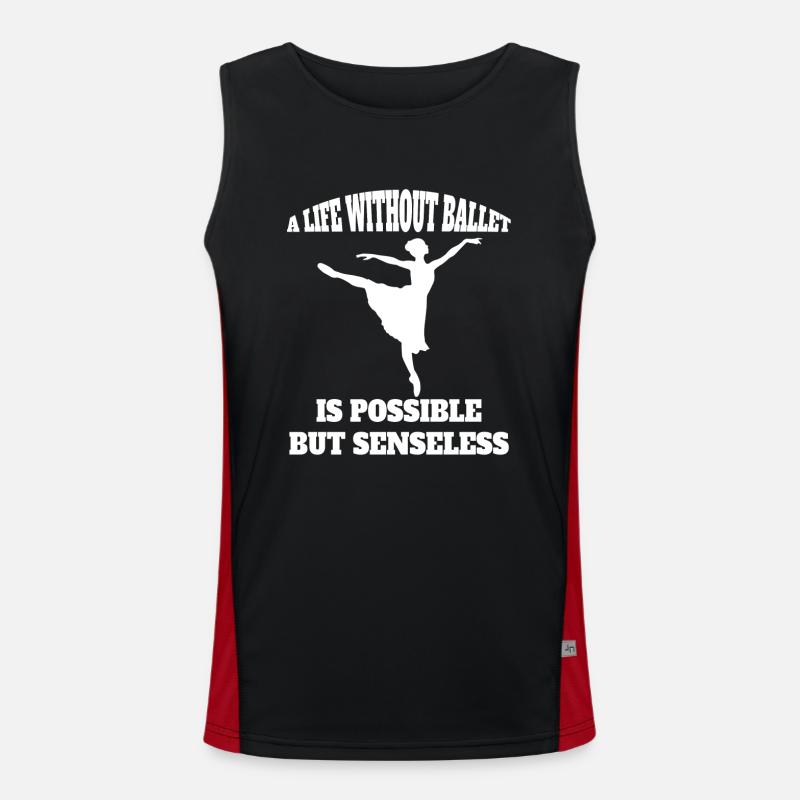 Cours de danse classique Gift Dance Dancer Ballerina Débardeur respirant contrasté Homme 