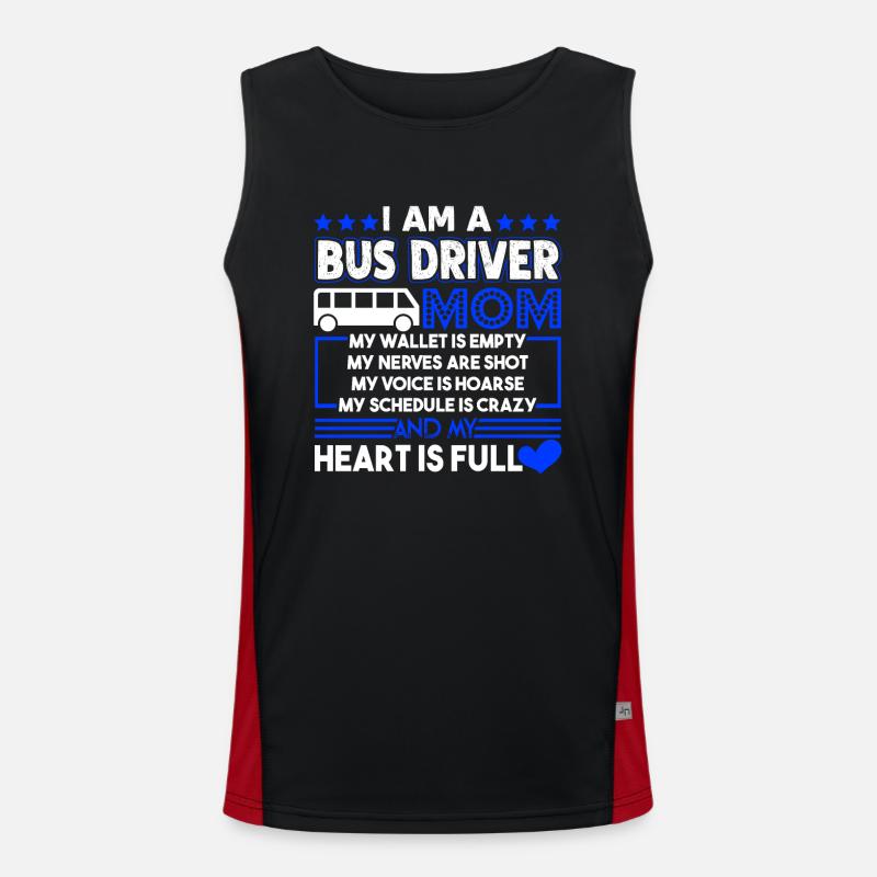 Bus Driver I'm A Bus Driver Mom Men's Functional Contrast Tank Top 