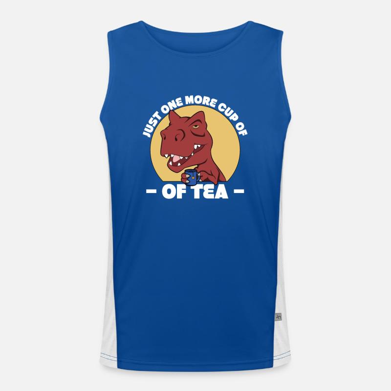 Just one more cup of tea Men's Functional Contrast Tank Top 