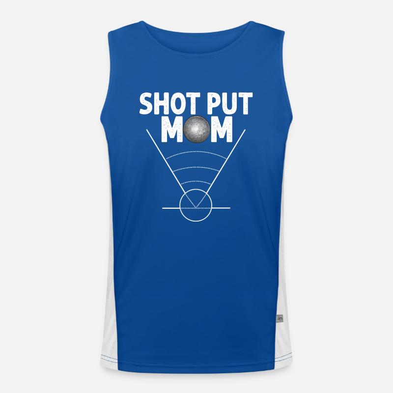 Shot Put Throwing Athletics Men's Functional Contrast Tank Top 