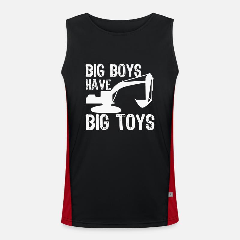 Baggerfahrer Funktionelles Kontrast-Tank Top für Männer 