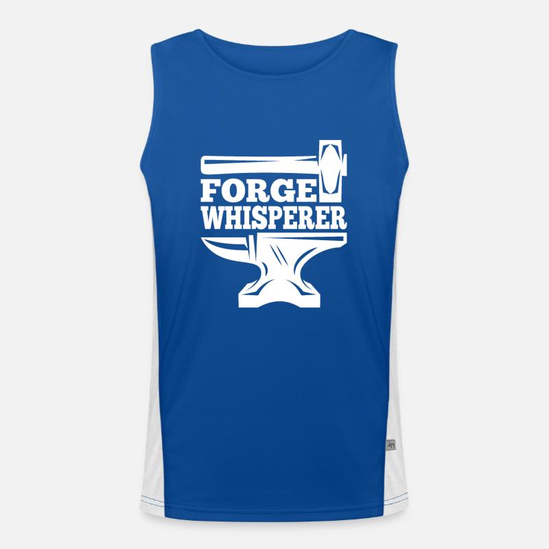 Blacksmithing Forge Whisperer Gift Idea Funktionelles Kontrast-Tank Top für Männer 