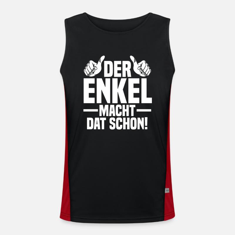Enkel Funktionelles Kontrast-Tank Top für Männer 