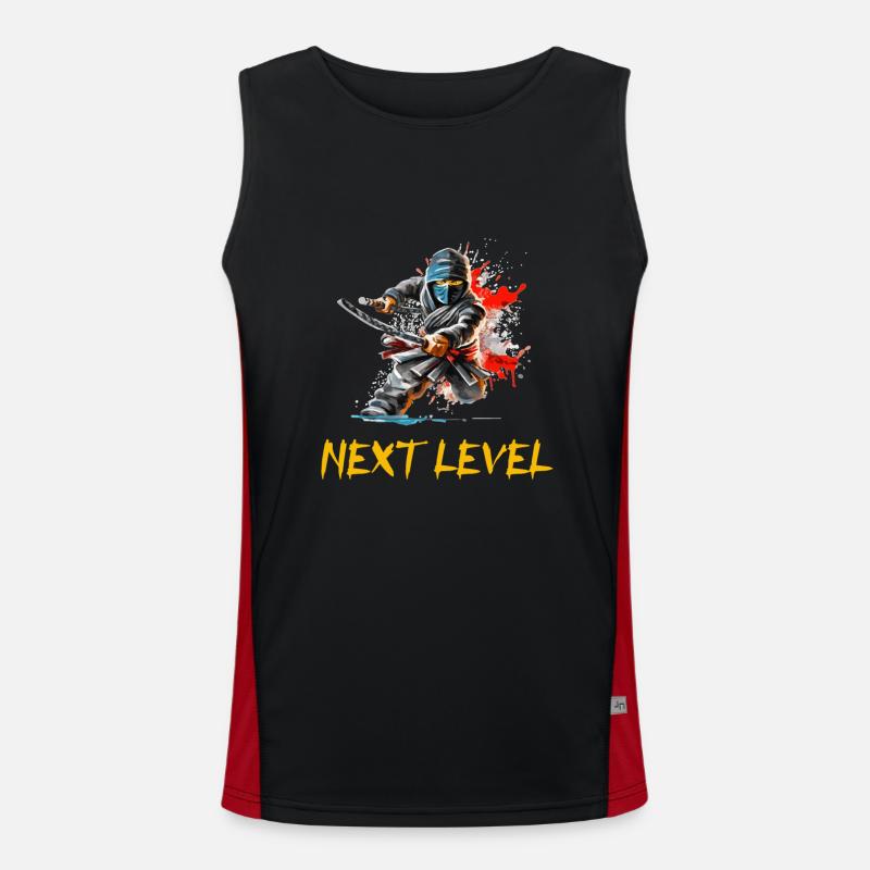Ninja Next level Funktionelles Kontrast-Tank Top für Männer 