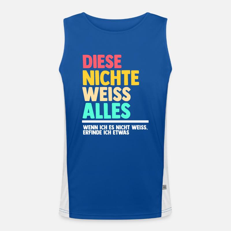 Nichte Funktionelles Kontrast-Tank Top für Männer 