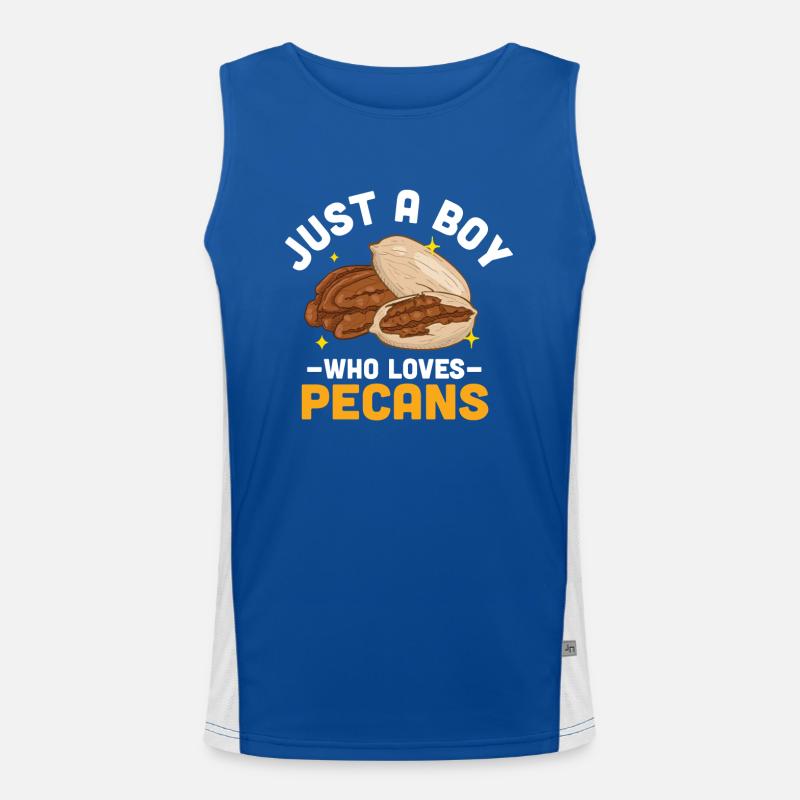 Pecan Nuts Gift Men's Functional Contrast Tank Top 