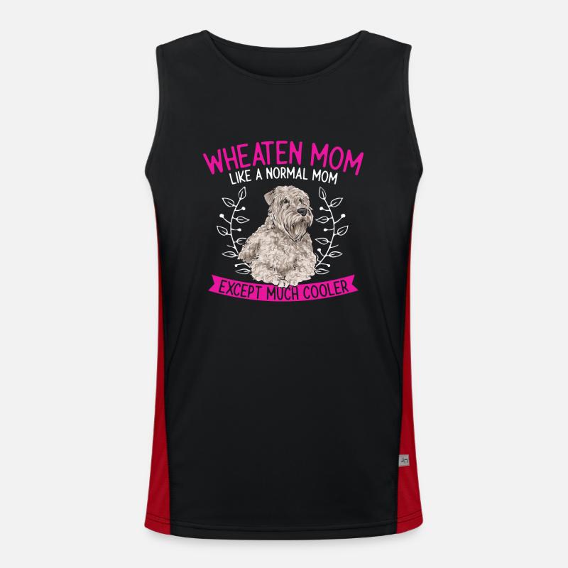 Irish Soft Coated Wheaten Terrier Funktionelles Kontrast-Tank Top für Männer 