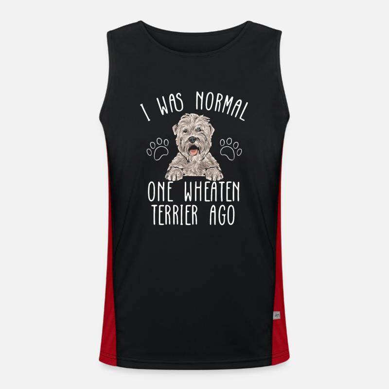 Irish Soft Coated Wheaten Terrier Funktionelles Kontrast-Tank Top für Männer 