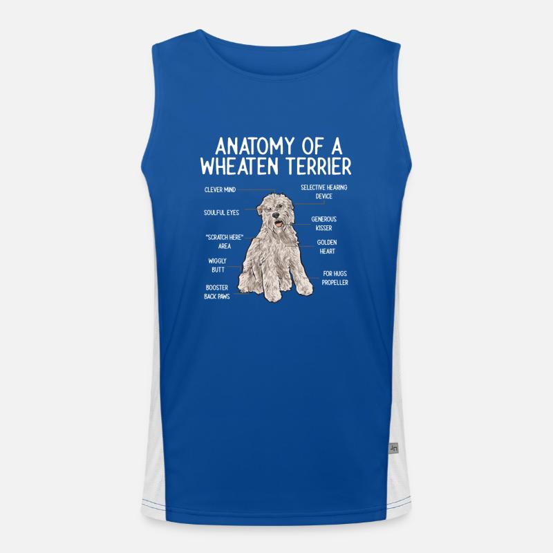 Irish Soft Coated Wheaten Terrier Funktionelles Kontrast-Tank Top für Männer 