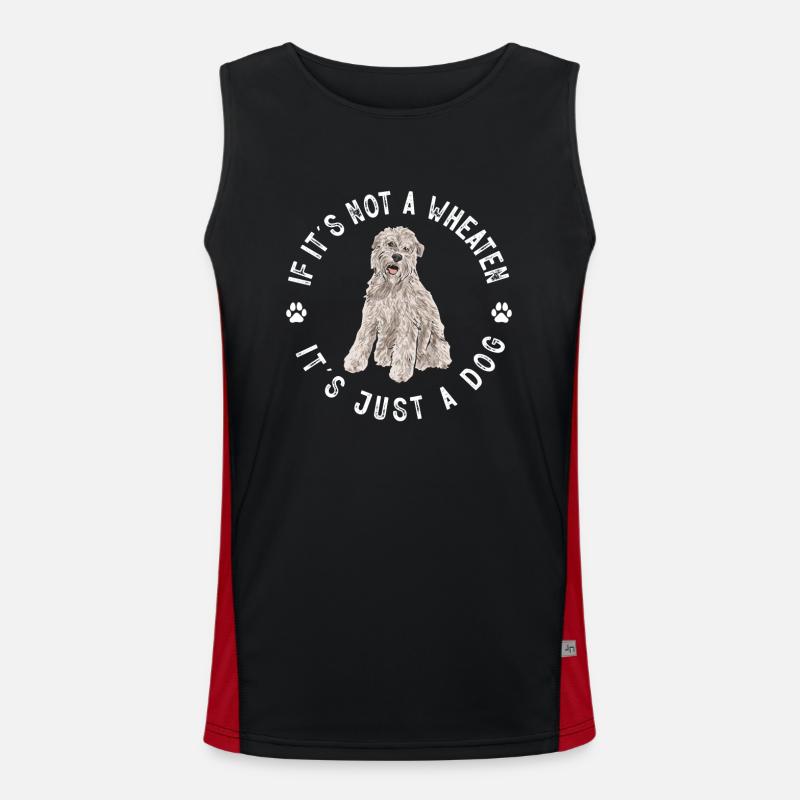 Irish Soft Coated Wheaten Terrier Funktionelles Kontrast-Tank Top für Männer 