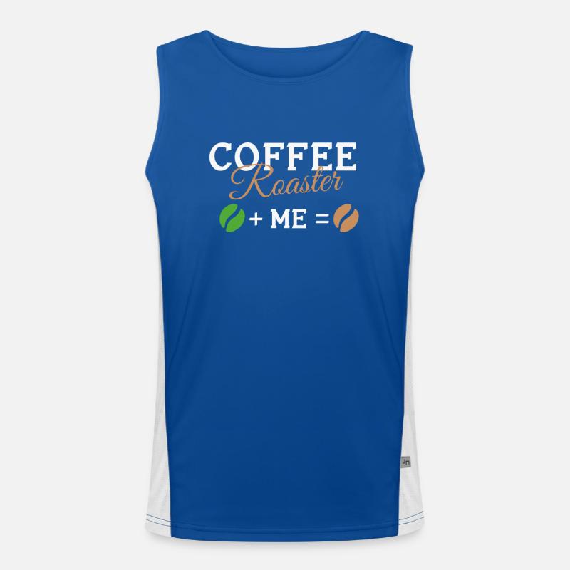 Coffee Roasting Gift Men's Functional Contrast Tank Top 
