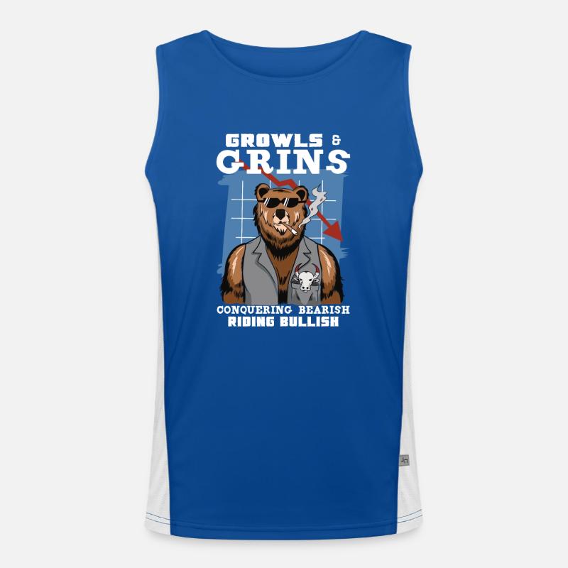 Stock Exchange Traders, Forex Traders, Investor Trading Men's Functional Contrast Tank Top 