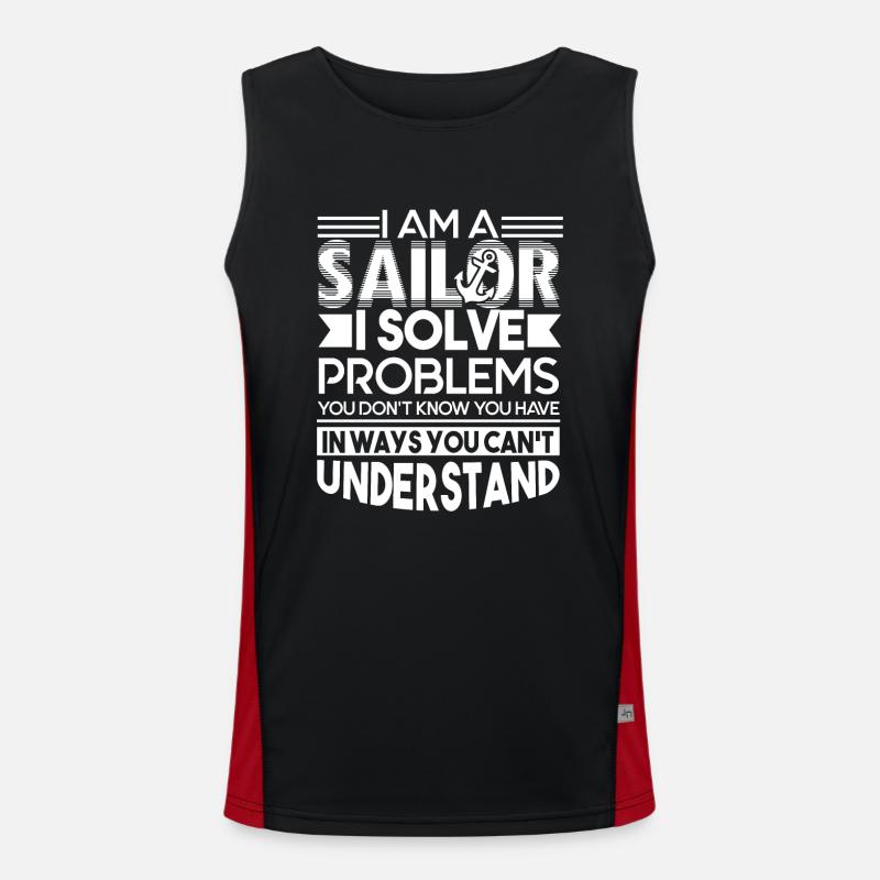 Sailor Sailor Solve Problems Men's Functional Contrast Tank Top 