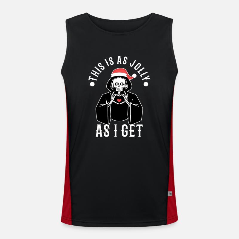 This Is As Jolly As I Get Funktionelles Kontrast-Tank Top für Männer 