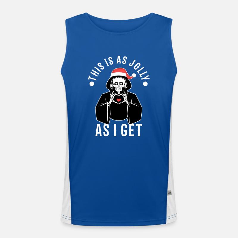 This Is As Jolly As I Get Funktionelles Kontrast-Tank Top für Männer 