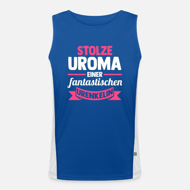 Urgroßmutter Uroma Funktionelles Kontrast-Tank Top für Männer 