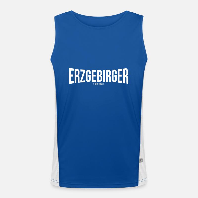Erzgebirger seit 1994 Funktionelles Kontrast-Tank Top für Männer 
