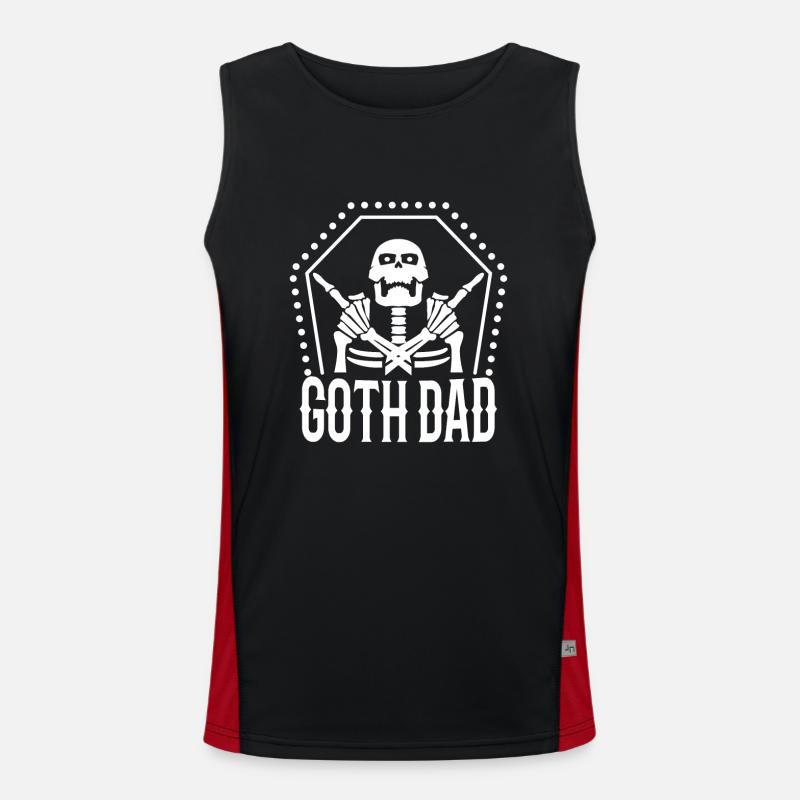 Goth Dad Funktionelles Kontrast-Tank Top für Männer 