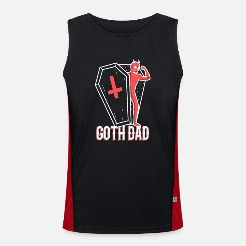 Goth Dad Funktionelles Kontrast-Tank Top für Männer 