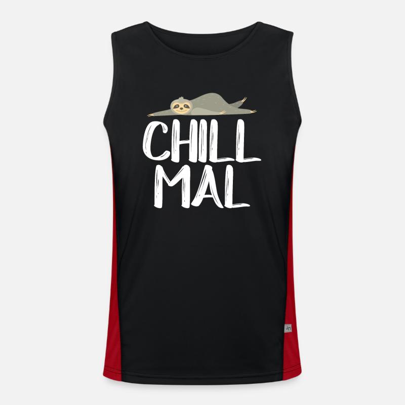 Chill Mal Funktionelles Kontrast-Tank Top für Männer 