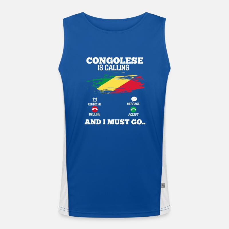 Kongo Funktionelles Kontrast-Tank Top für Männer 