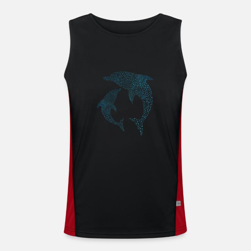 Delfine Dolphins Men's Functional Contrast Tank Top 