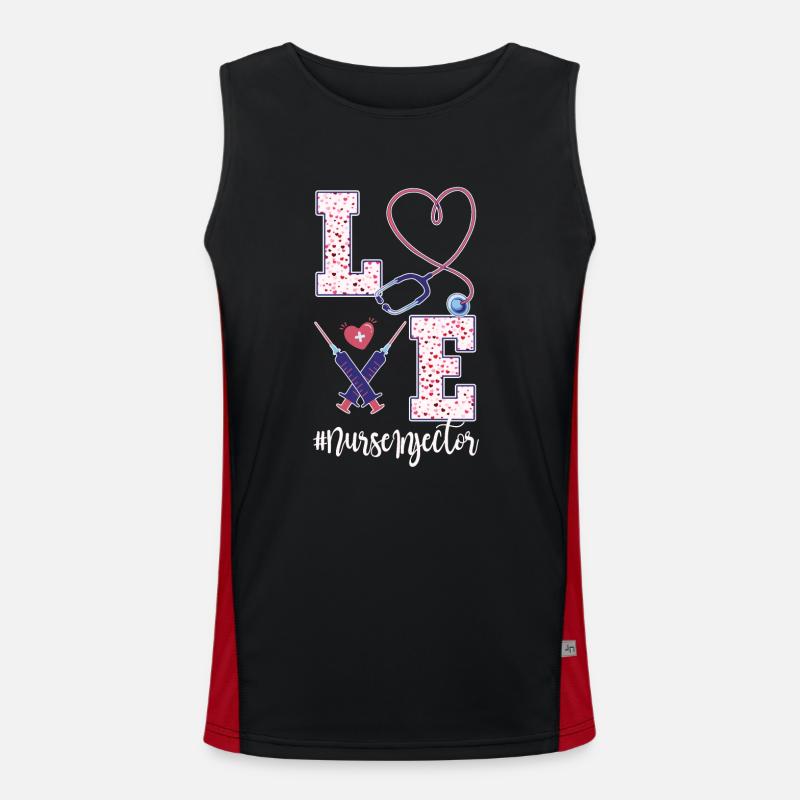 Ästhetikschwester Valentinstag Design Funktionelles Kontrast-Tank Top für Männer 