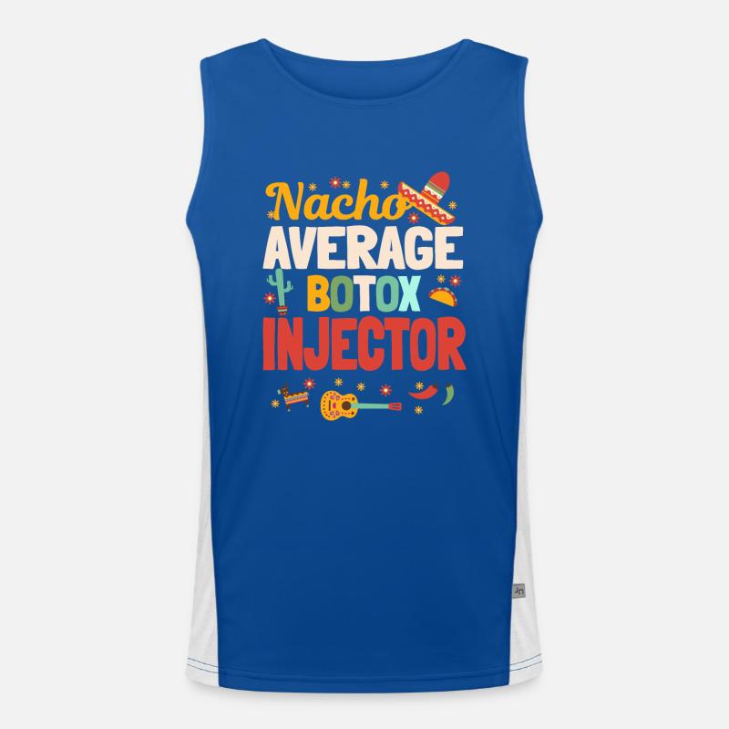 Nacho Average Botox Injecteur Mexique Débardeur respirant contrasté Homme 
