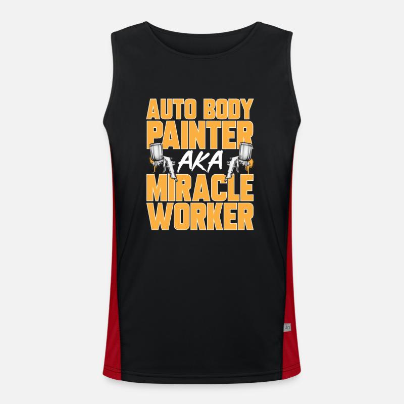 Body Painter Car Painter Painter Men's Functional Contrast Tank Top 