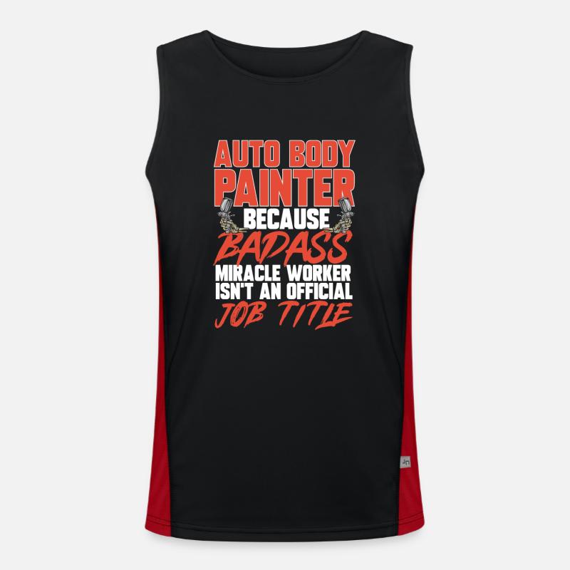 Body Painter Car Painter Painter Men's Functional Contrast Tank Top 
