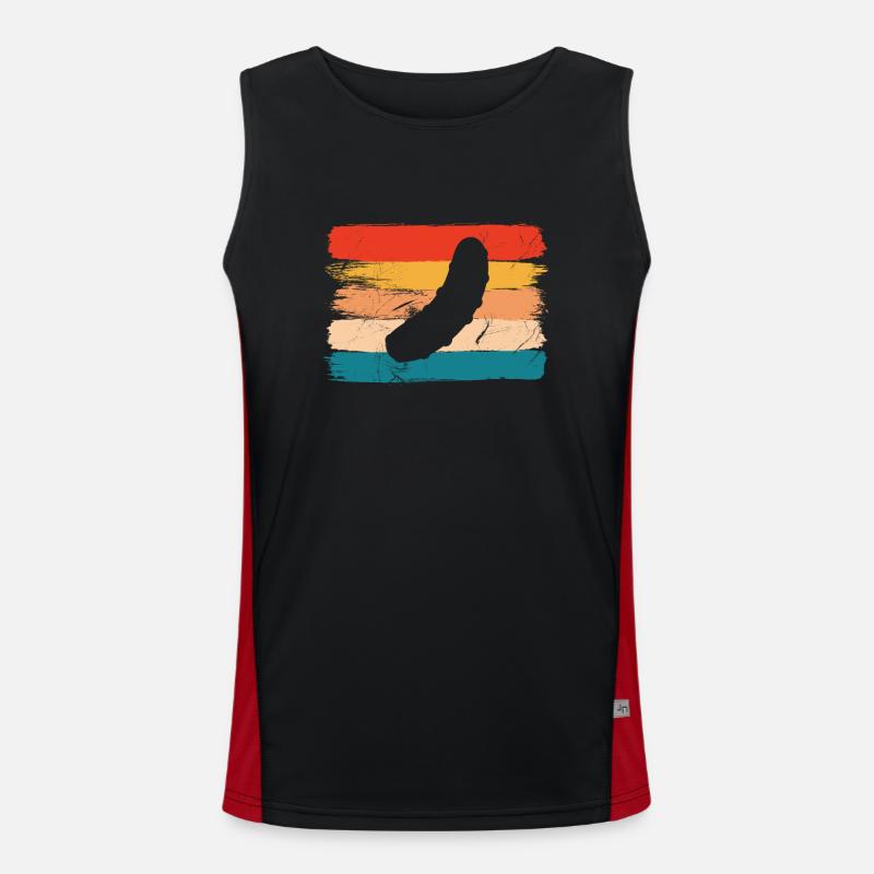 Cucumber Pickle Kukumer Retro Gift Men's Functional Contrast Tank Top 